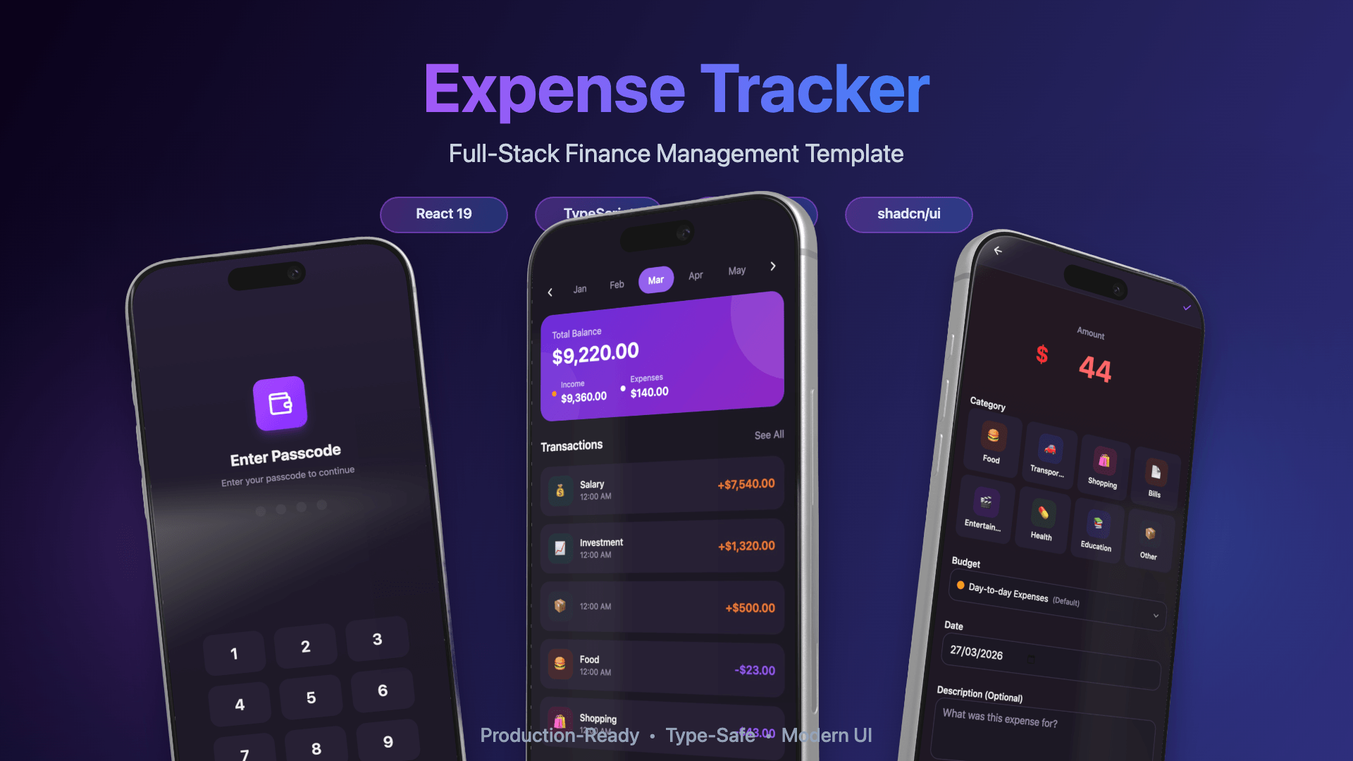 Expense tracking